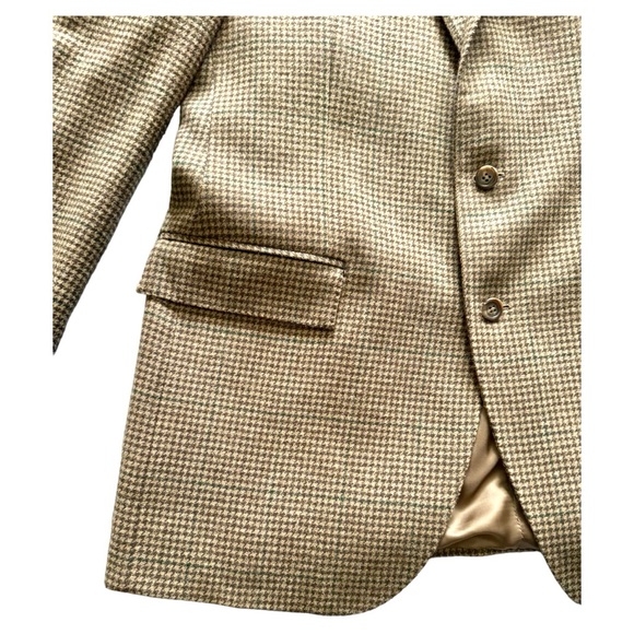 Polo Ralph Lauren Cashmere Wool Herringbone Windowpane Sport Coat Blazer 42L - Picture 4 of 16